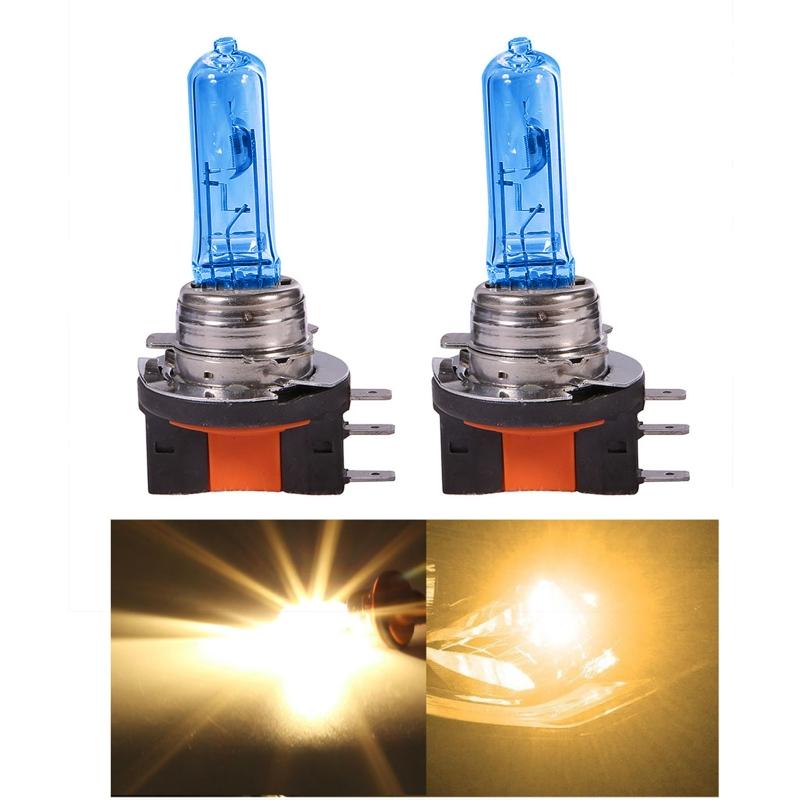 2 Stück Halogen H15 Lampe 12v 15/55w Tagfahrlicht & Fernlichtlampe Superweiß Halogen Scheinwerferlampe