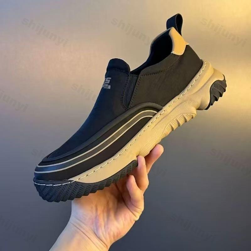 Fashion Autumn 2025 Men Casual Sports Shoes Comfortable Non Slip Outdoor Running Shoes Platform Vulcanized Shoes Zapatillas De Hombre