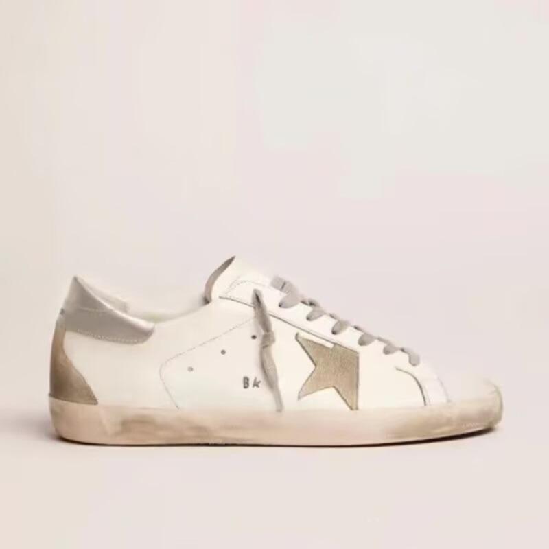 Leather Star New Flat Bottom Inner Height Increase Men's and Women's Casual Little White Shoes Retro Small Dirty Shoes Board Shoes Men's