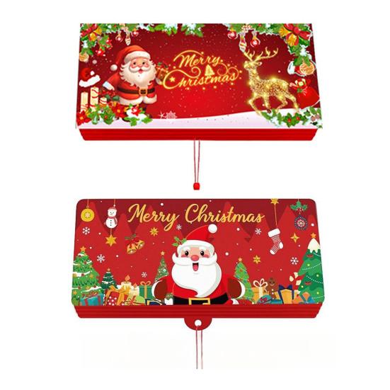 Christmas Cash Gift Envelopes 10 Slots Surprise Xmas Gift Card Holder