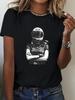 Women's T-Shirt Motorcycle Rider Graphic Print Women T-Shirt Casual Round Neck Short Sleeve Summer Top Comfort Clothing
