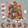 3D Christmas Landscaping Stickers for DIY Miniature Scenes - Fun and Festive Decompression Decor
