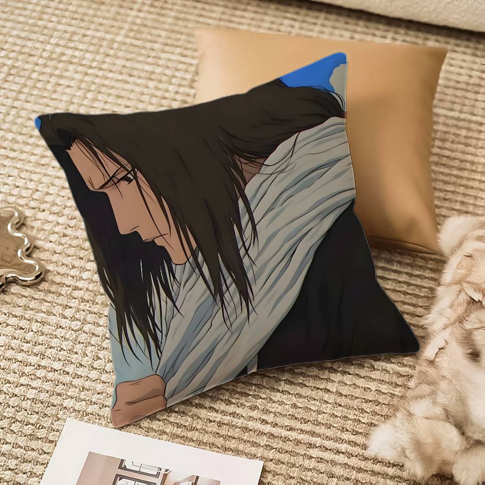 Anime B-Bleach Pillow Case Anti-dustmite Invisible Zipper Sofa Bed