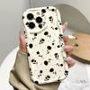 Black Floral Phone Case for iPhone 17/16/15/14/13 Pro Max