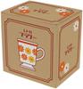 Ippinsha Mug, 250ml, Orange, Retro Flower
