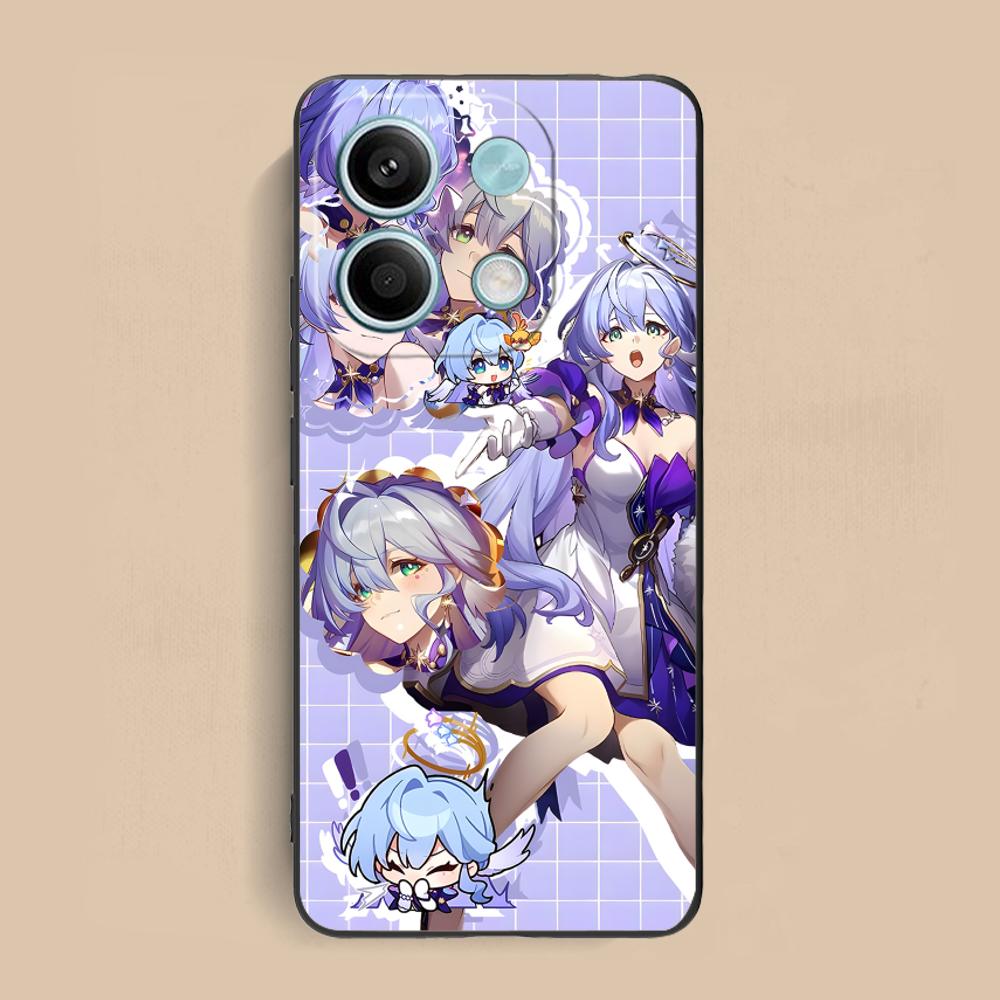 HSR Robin Matte TPU Mobile Phone Case for Xiaomi Redmi Note 14 13 12 11 S Pro Plus 4G 5G Colorful Printing Cover