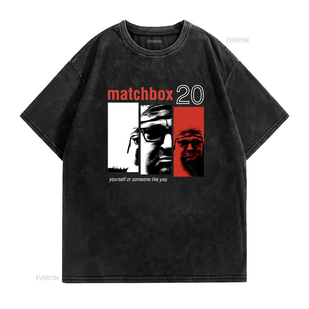 Matchbox Twenty Yourself or Someone Like You Alternative Rock Music T Shirt vintage Washed Stretched Breathable Soft