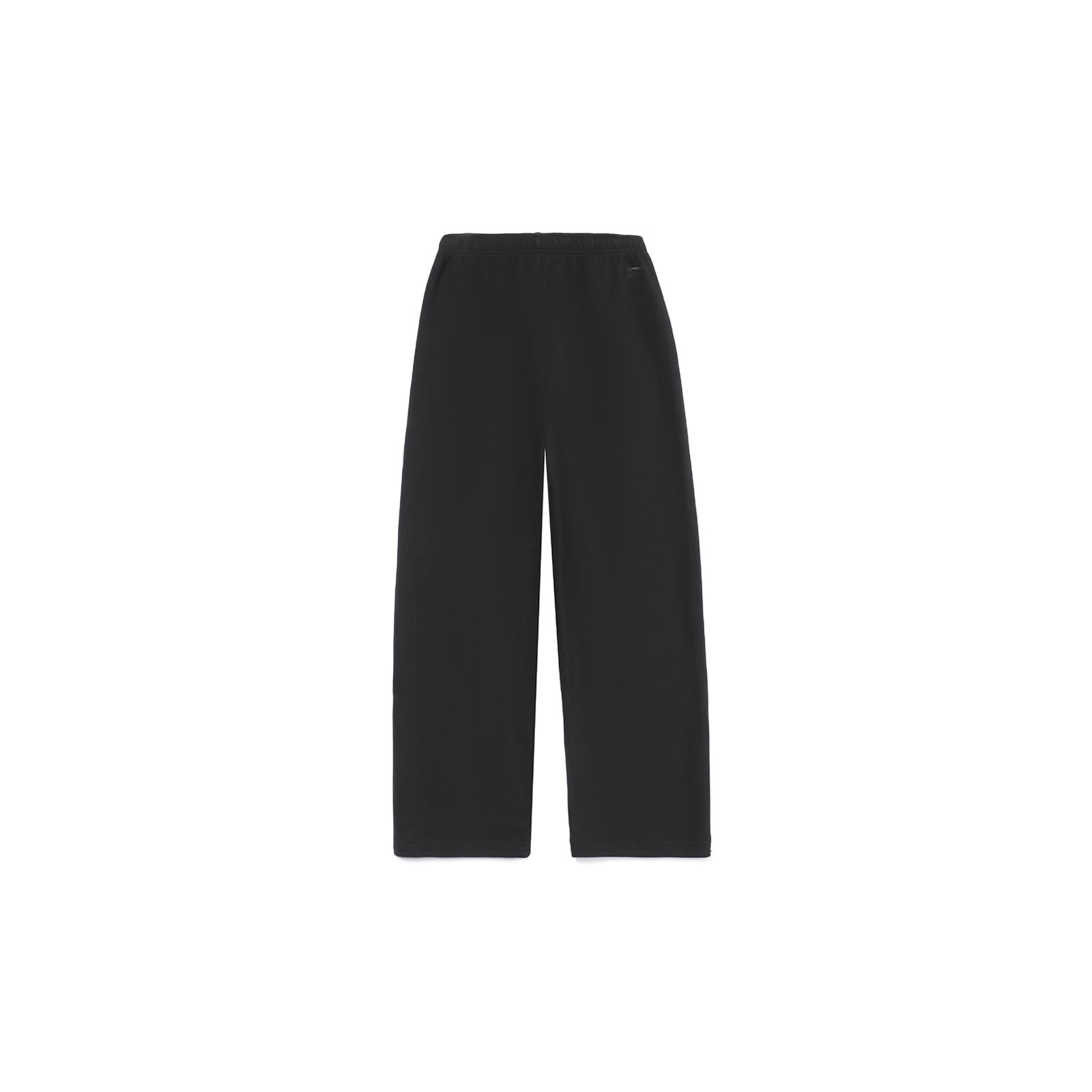 Li Ning Sports Fashion Series однотонные флисовые свободные брюки-джоггеры женские черные — фото 2