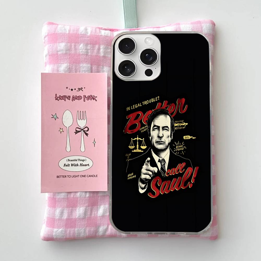 

Better Call Saul For iPhone 17 Air 16 15 14 13 12 11 Pro Max Plus Phone Case Silvery Satin Glossy Surface iPhone 17 Pro