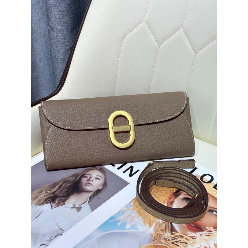 Haute Couture Leather Pig Nose Woc Wallet Palm Pattern Cowhide Hand Grab Bag Crossbody Women's Bag Clutch