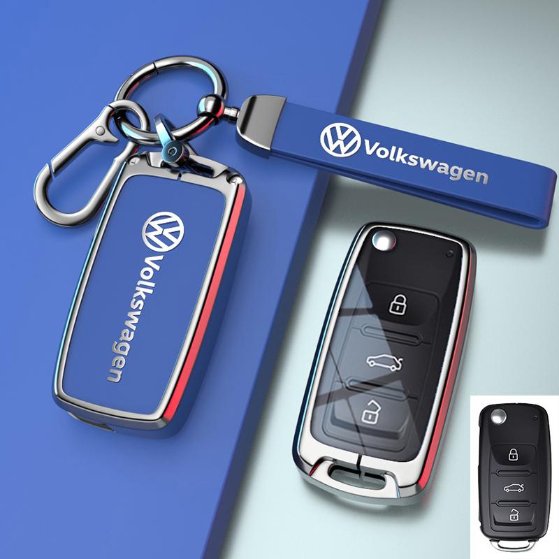 Für VOLKSWAGEN VW für Volkswagen Tiguan VW Golf 7 4 5 Mk4 6 MK7 für Skoda Octavia A7 für Seat Leon Ibiza Altea Metall Auto Schlüsselhülle