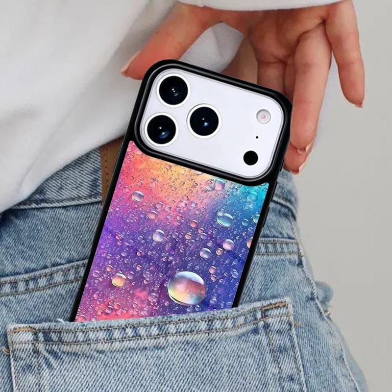 

Abstract Raindrop Phone Case for iPhone 16e 15 14 13 12 17 Pro Max Plus Air 17pro Cover Coque iPhone17