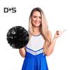 10 Stück Cheerleader-Pompons, metallische Cheerleader-Pompons mit Fingerring, Jubel-Requisiten für Squad-Team-Sportspiele, Tanz- und Kleiderpartys