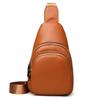 Minimalist Genuine Leather Business Casual Chest Bags Unisex Qality Men's Bag Convenient Daily Travel Small Single Bag