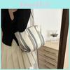 Sac fourre-tout tendance et décontracté en matière PU pour femme, avec coutures uniques et design spacieux