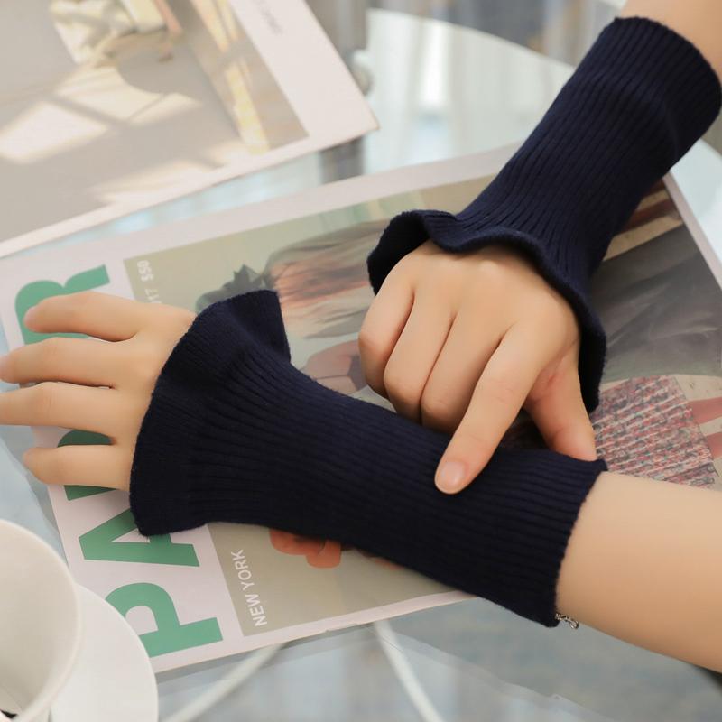 Gestrickte Fake-Ärmel Damen Für Pullover Dekorative Fake-Manschetten Ärmel Hochzeit Schlagvolants Warmes Handgelenk Falsche Ärmel