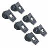 Audiofan Suction Cup Ticket Product 50mm X 25mm Clip-Type Holder, Black, 6-Piece Set, Size
