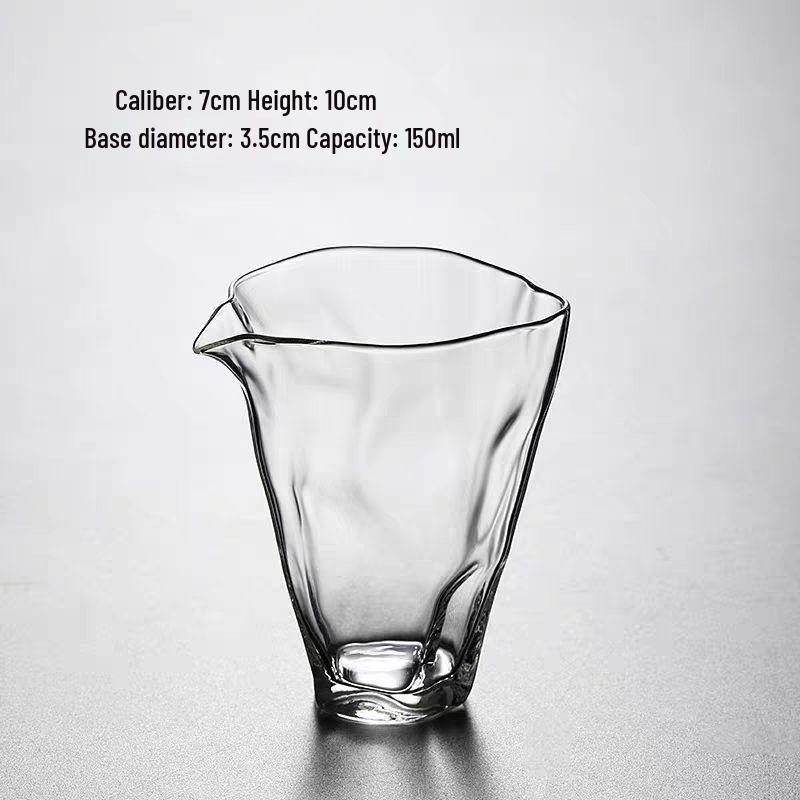 High Transparency Borosilicate Glass Tea Separator - Creative Gongfu Tea Set Fair Cup, Heat-Resistant and Uniform for Household Use