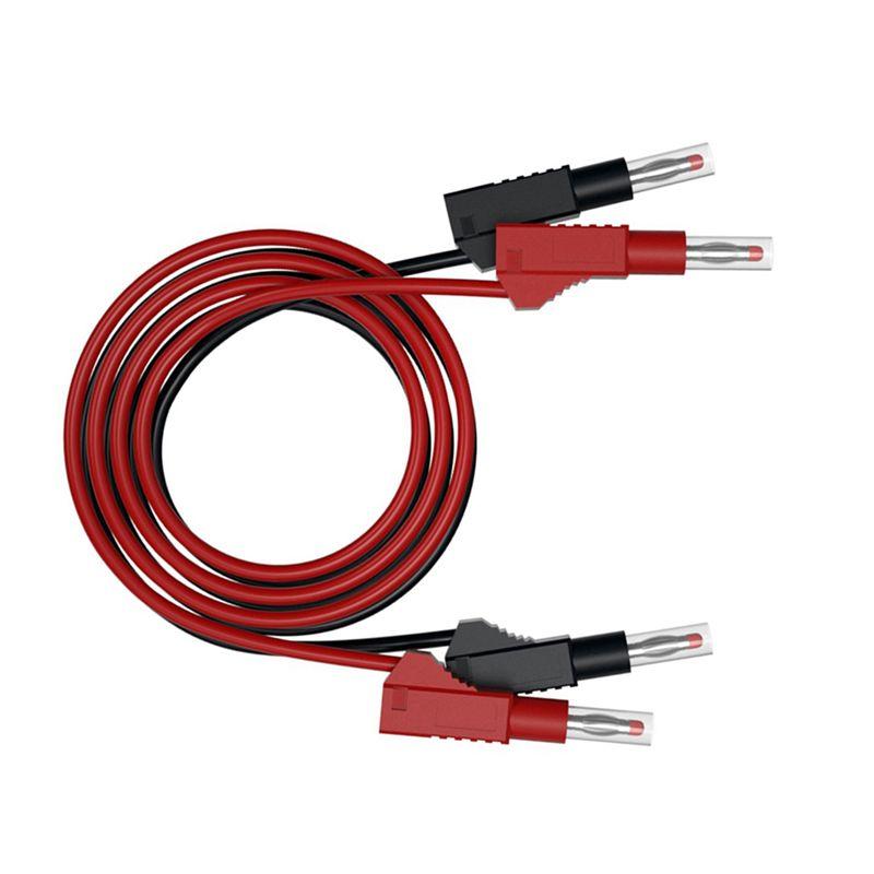 A84E-8Pcs Multi-Meter Test Leads Cable Jumper Wire Line Security 4Mm Banana Plug Retractable Test Tool Red Black