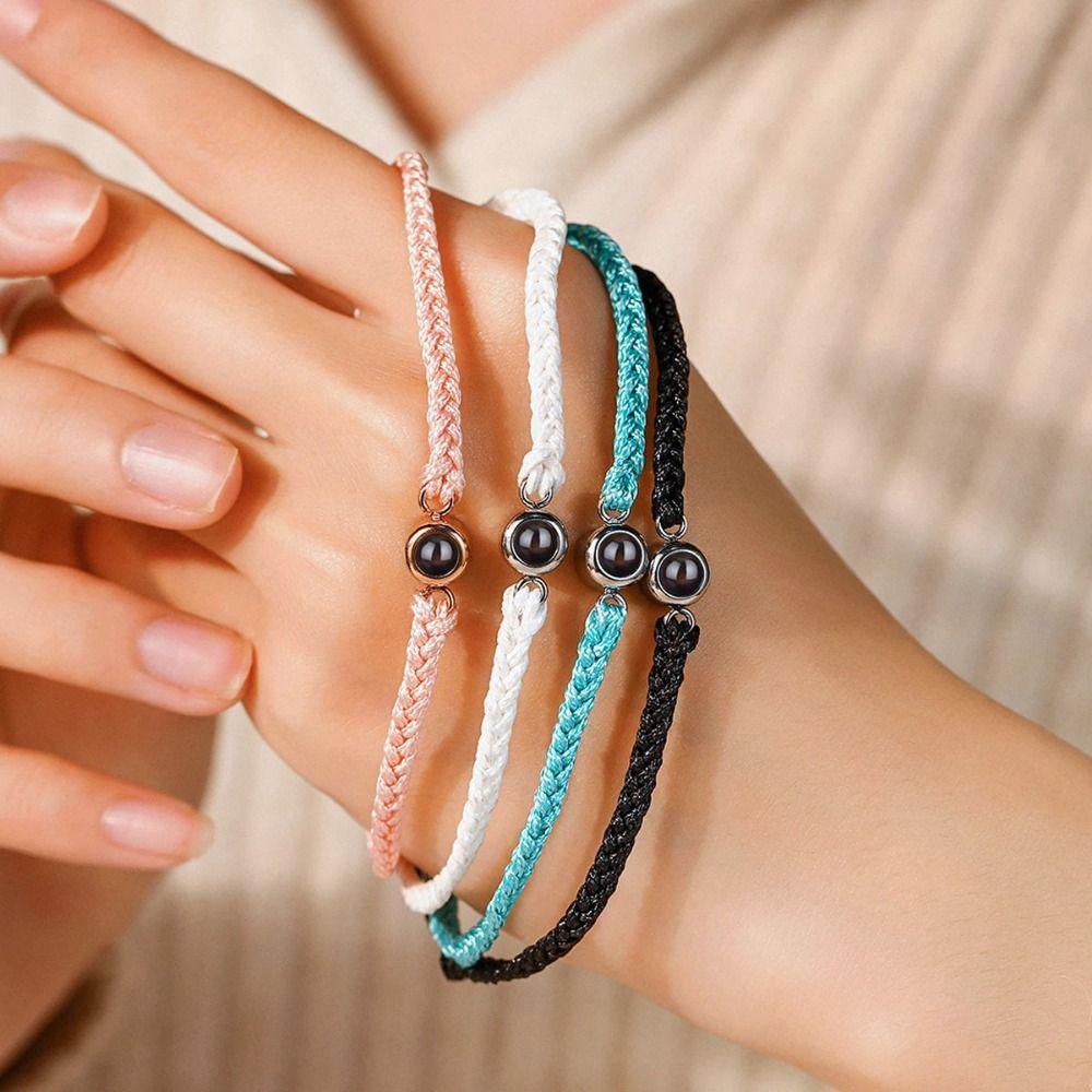 Edelstahl Projektionsarmband Ich liebe dich Armreif Partnerarmband Valentinstag