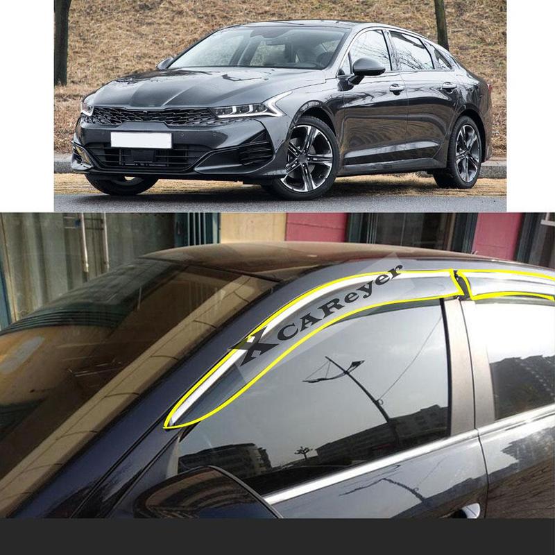 Für KIA K5   Auto Karosserie Styling Aufkleber Kunststoff Fenster Glas Windabweiser Regen-/Sonnenschutz Lüftungsteile
