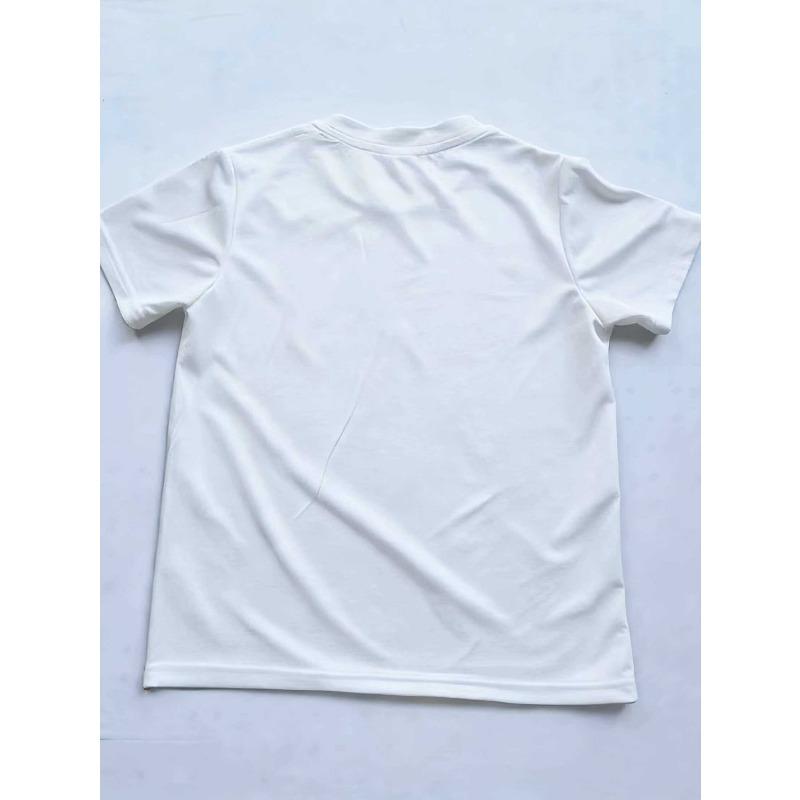 European Size Men'S Fitness Loose Oversize White Short-Sleeved T-Shirt, French Print on The Back, Same Style As Muscular Men in The Gym