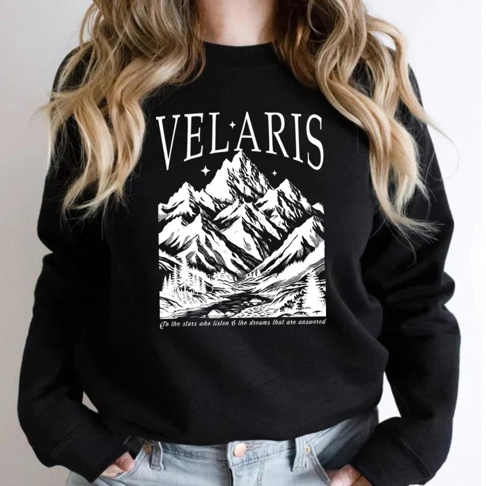 Velaris Sweatshirt The Night Court Sweatshirt ACOTAR Shirt A Court of Thorns and Rose Hoodie Unisex Crewneck Sweatshirts SJM Top