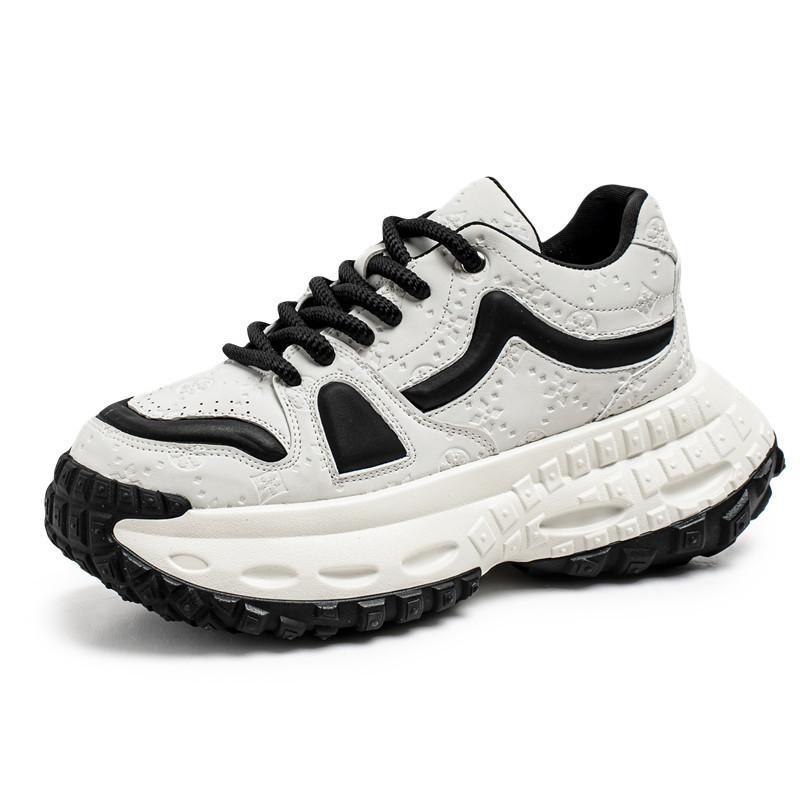 

Trend platform casual shoes spring and autumn new heightening lace-up sports running dad shoes color matching small white tide shoes 44