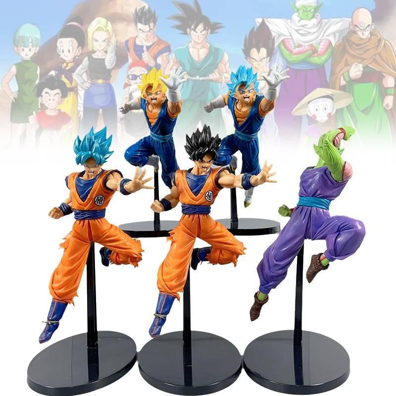Exquisite Dragon Ball Z Super Saiyan Goku And Gohan Battle Model Anime Figurine Set