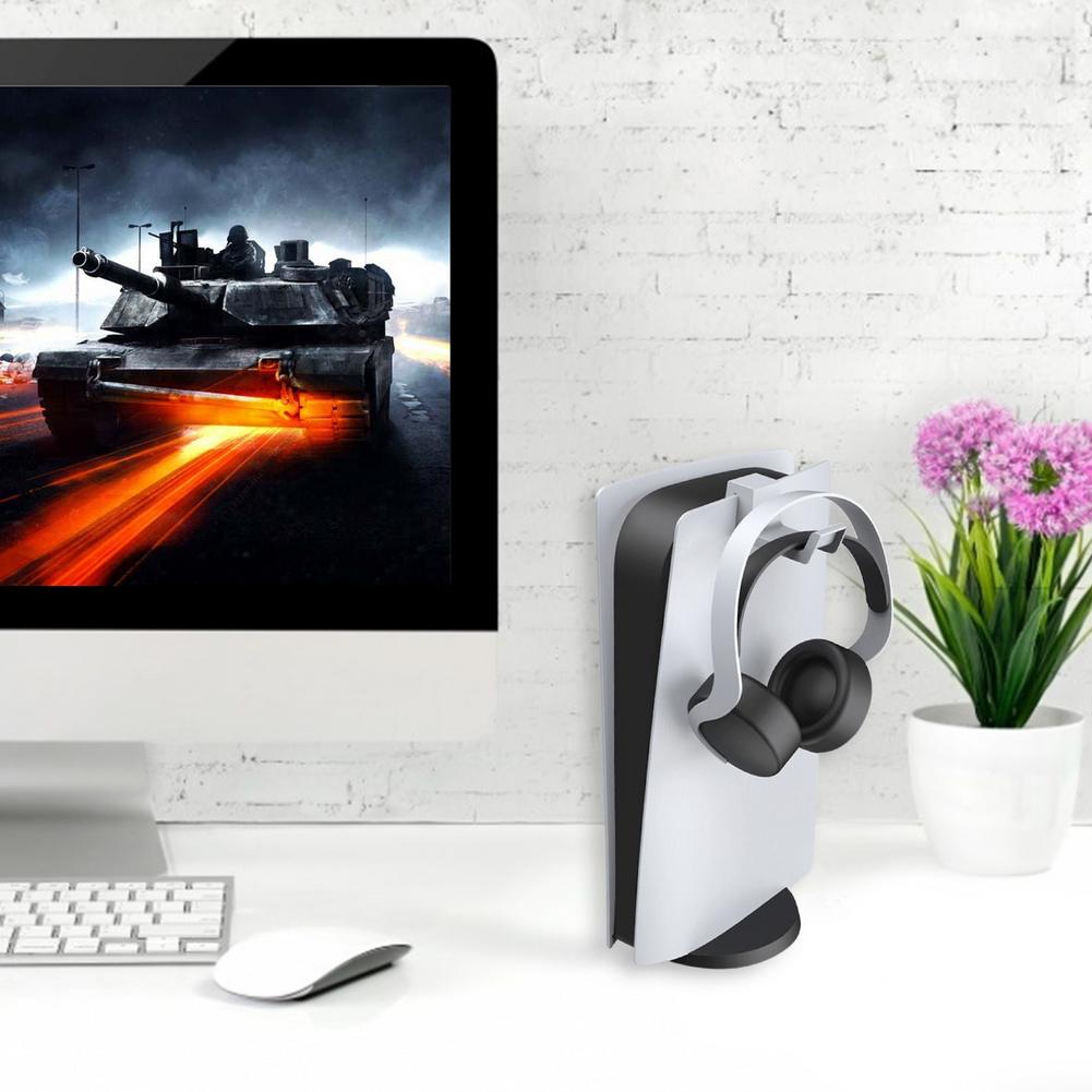 

Держатель гарнитуры для 3D-гарнитуры PULSE для консоли PS5 Прочный подвижный органайзер контроллера PS5 Игровая консоль Наушники