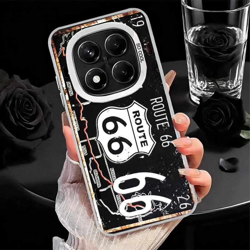 Retro Vintage License Plate Soft Phone Case for Xiaomi Redmi Note 13 14 15 Pro Plus 12S 12 11S 11 11T 10S 10 Shockproof Cover Ba