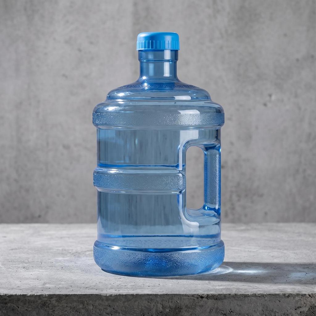 Dispenser Bottle Refillable Water Jug with Handle Transparent for Home