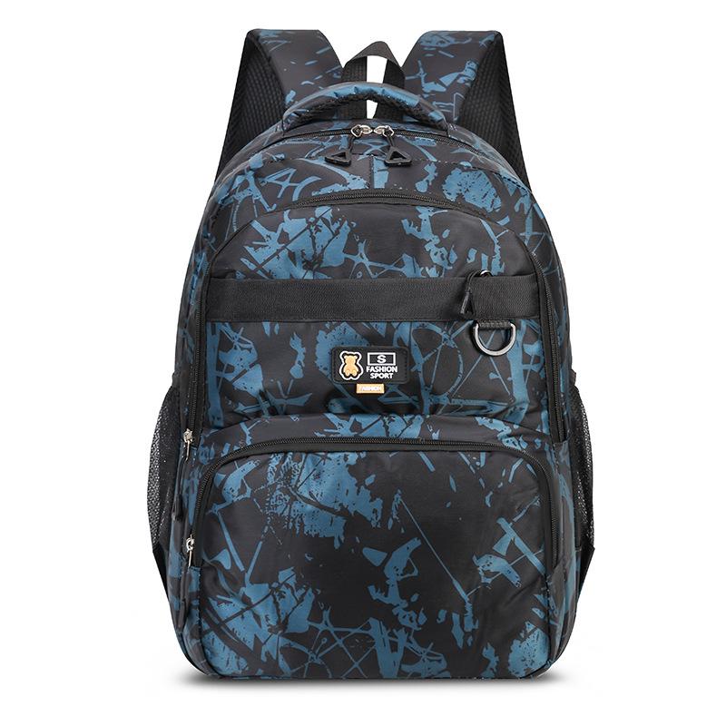 Camouflage boys' backpacks, trendy boys, middle and large children, outdoor travel, children's backpacks, junior school bags