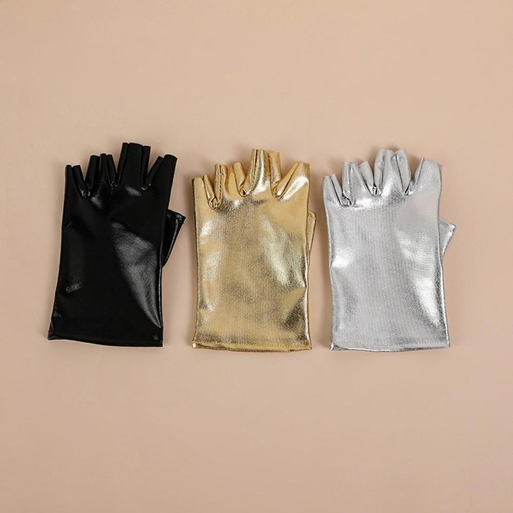 Imitation Leather PU Leather Gloves Punk Style Cosplay Gloves Hip Hop Performance