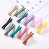 PL Water Drop Type Matte Texture Bb Clip Candy Color Cross Word Korean Girl Heart Hair Clip