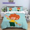 Pumuckl Pattern Bedding Quilt Set  Home Decoration  Gift (1 * duvet cover + 2 * pillowcase  without core)