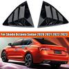 For Skoda Octavia MK4 Sedan    Rear Window Louver Shutter Cover Side Vent Trim Windshield Cover Car Accessories