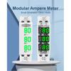 TOMZN DIN Rail 18mm Apmere Meter AC 100A 220V 380V Three Phase Modular Ammeter Indicator LED Digital Display Detector Witch CT