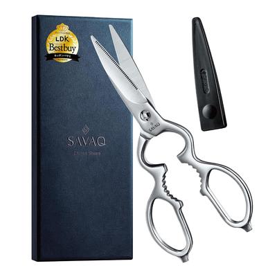 SAVAQ Genuine Product Indispensable Reason Evolved Kitchen Scissors Disassemblable Cleaning All Stainless Steel Dishwasher Safe (multi-functional