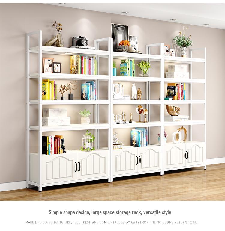 Wooden Floor-Standing Gondola Display Rack for Cosmetics
