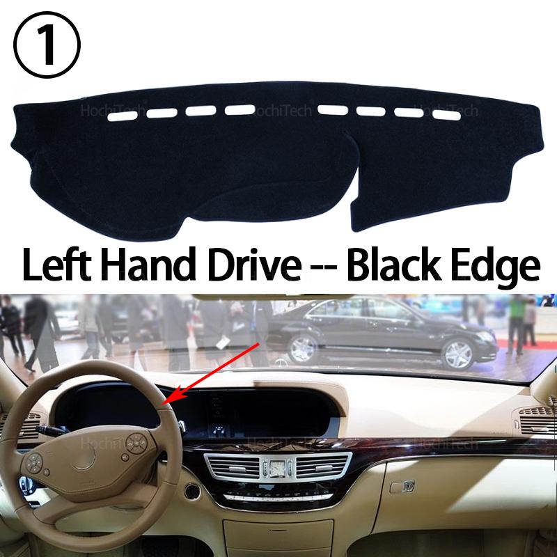 Für Mercedes Benz S-Klasse W221 S-Klasse S300 S320 S400 S500 S600 2006-2013 Armaturenbrettmatte Dashmat Abdeckung Polster Sonnenschutz Teppich