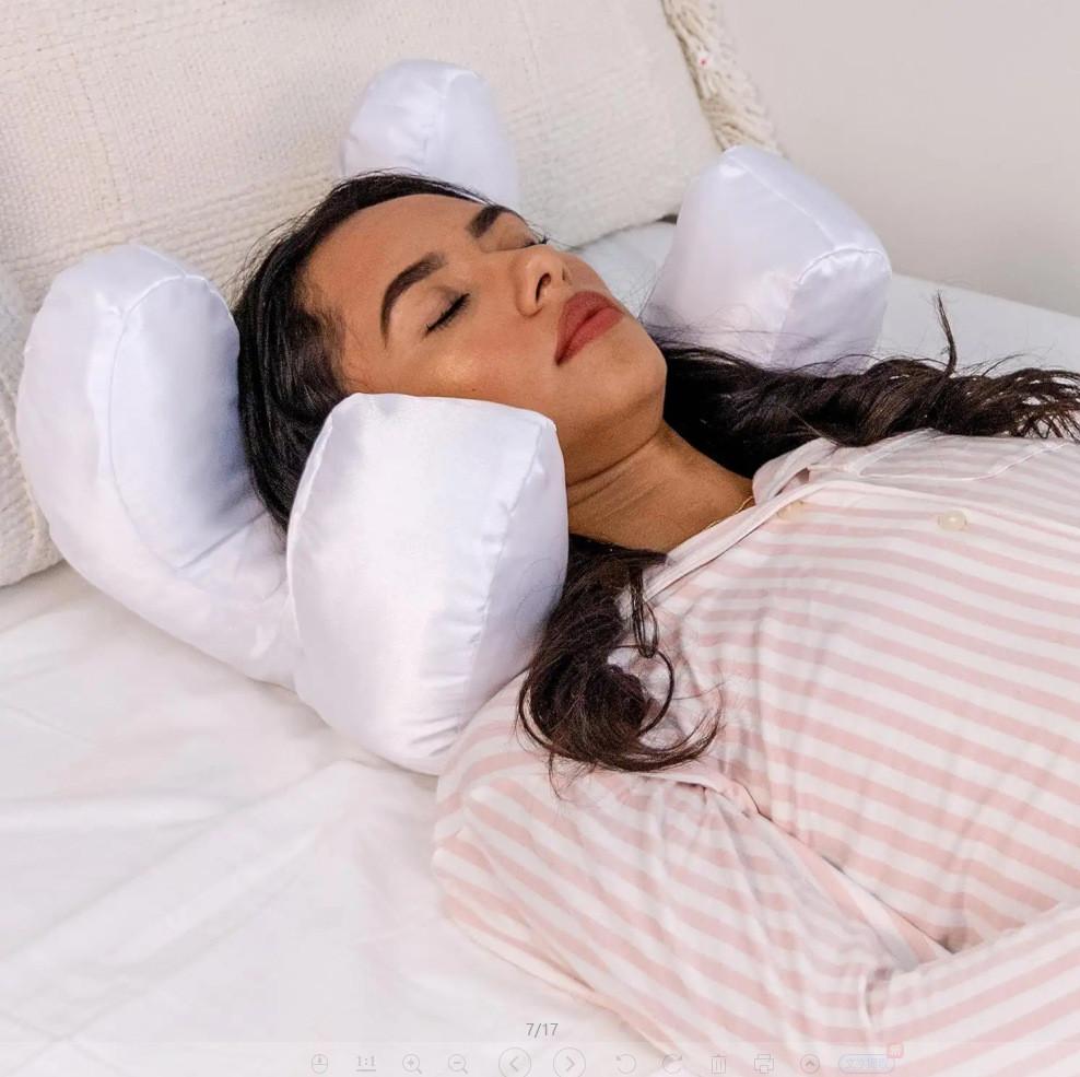 Butterfly Shape Cotton Memory Foam Pillow For Comfortable Sleep And Makeup Protection For Adults