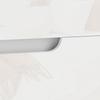 Modern Wooden Bedside Table with 2 Drawers and Glossy Design, 40x40x48 Cm, White