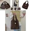 Trendy Medium Size Suede Leopard Tote Bag For Women With Soft Plush Material