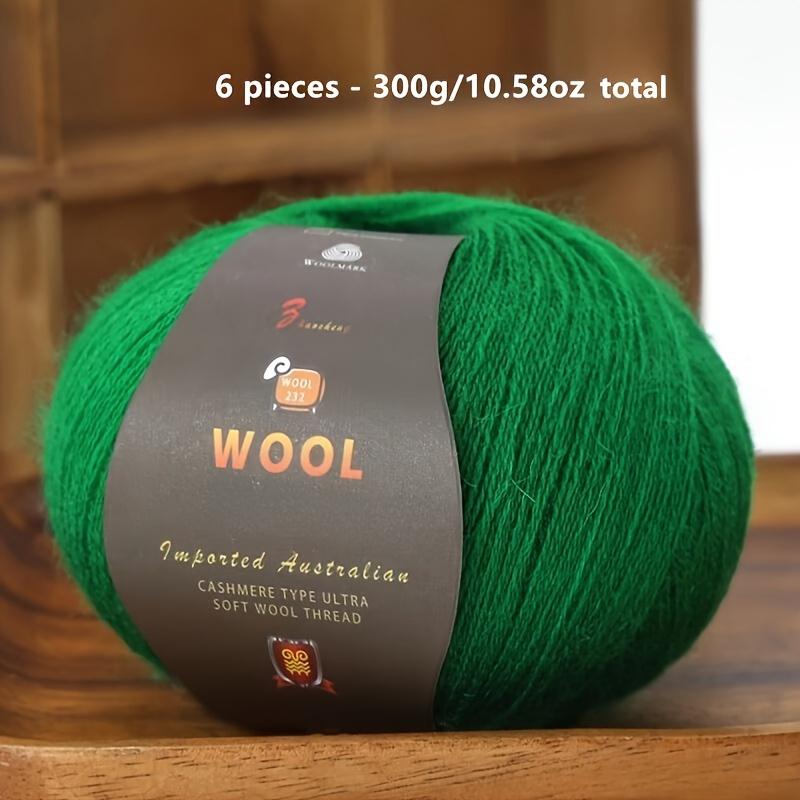 1PC Luxurious Wool Yarn Ultra Soft Anti-Pilling DIY Kit for Crochet & Hand Knitting Warm and Comfortable Wool Yarn 211g/10.58oz
