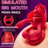 Realistic Big Mouth Locking Ring Tongue Mouth Clitoral Stimulator Adult Couples Sex Toy for Men and Women Sex Toy
