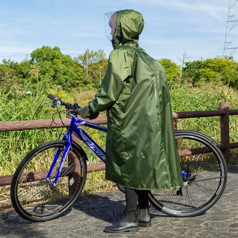 The Roots Backpack Raincoat for Olive L ARG-211 Men, Green,