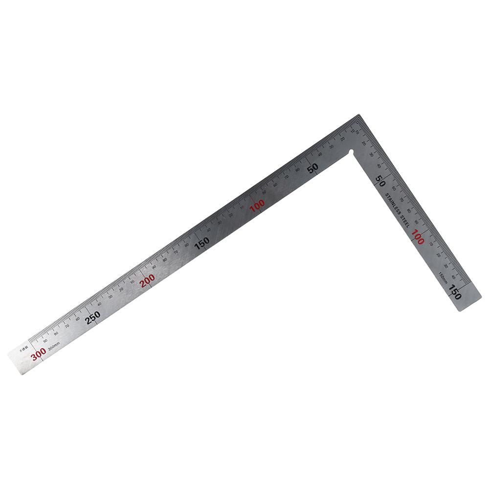 Metal Measuring Tool Double Sided Squares Graduations Measurement Metric Imperial Stainless Steel