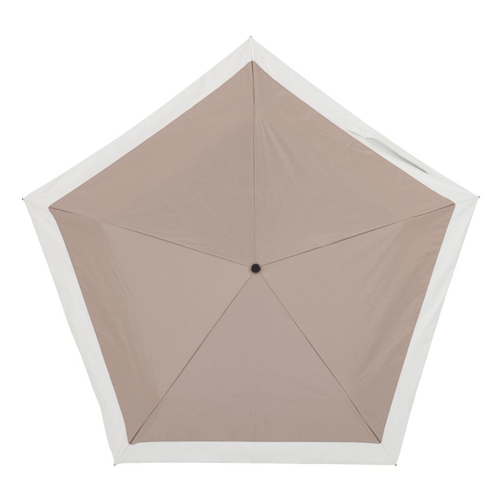 Lightweight Mini Umbrella with 50cm x Mocha Umbe+ Light-Blocking Patchwork, 5R, 503A-50M