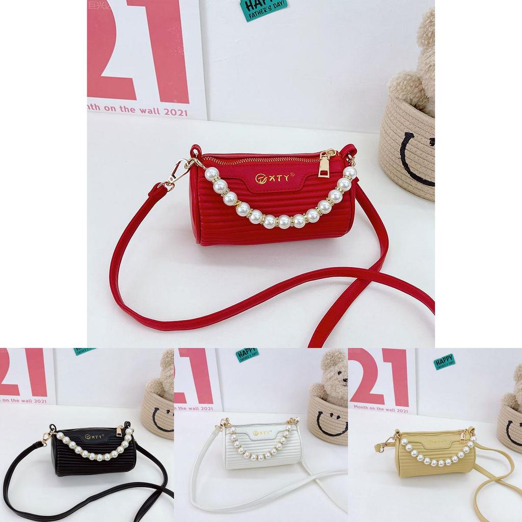 Trendy Mini Parent-child Shoulder Bag Fashionable Cute Pearl Bucket Bag Stylish Design